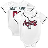 KREDE Baby Clothes Unisex Bodysuit Personalized Custom Baby Name Number for Boy Girl