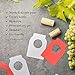 SKEMIX Wine Bottle Tags for Wine Racks and Cellars - 100 Pieces - Blank - Dual Sided - One Size Fits All - Coated Paper