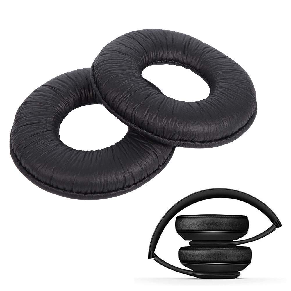 1 Pair Headphone Ear Pads,Black Leather Foam Earpads Cushions for MDR-ZX110 V150 V250 V300 Headphones