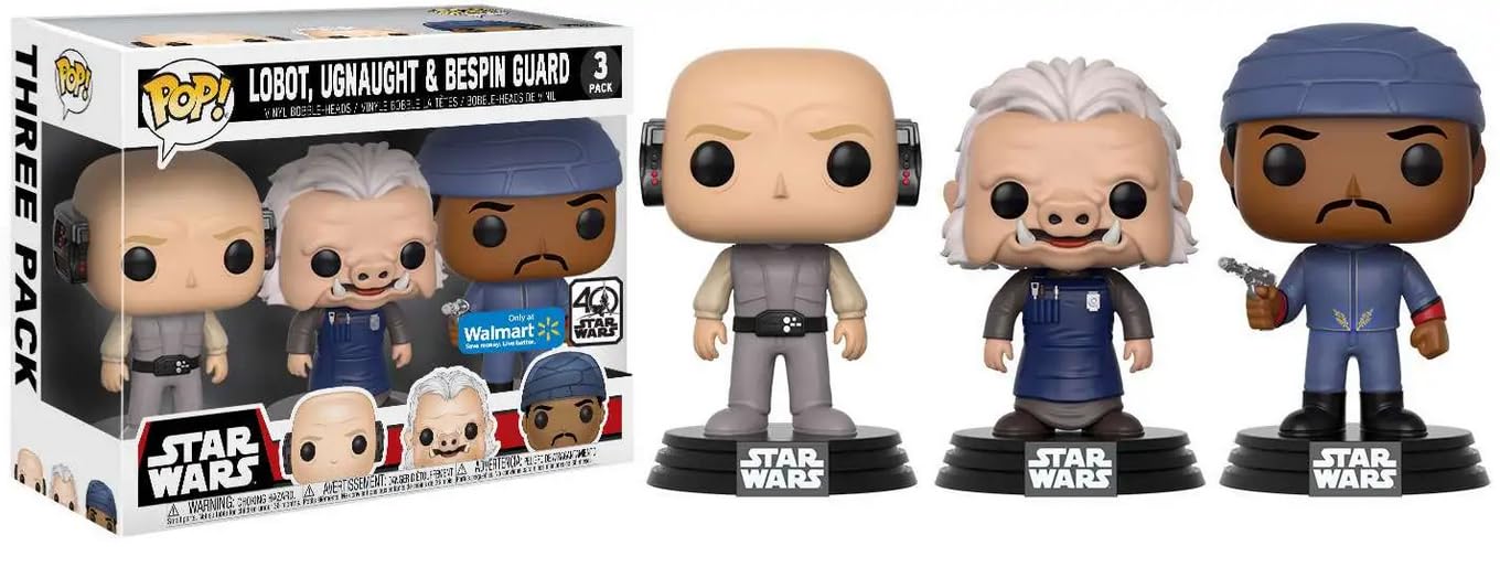 Star Wars LAST LEVEL Pop Figure 3 Pack: LOBOT, UGNAUGHT, BESPI, Cartoon, Multicolored, Single (14957)