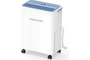 FRESHDEW Dehumidifier, 30 Pints Dehumidifiers for Home, 2000 Sq. Ft Dehumidifiers with Drain Hose, 0.52 Gallon Water Tank for