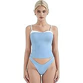 SUUKSESS Women Double Lined Spaghetti Strap Cami Going Out Y2k Sleeveless Tank Tops