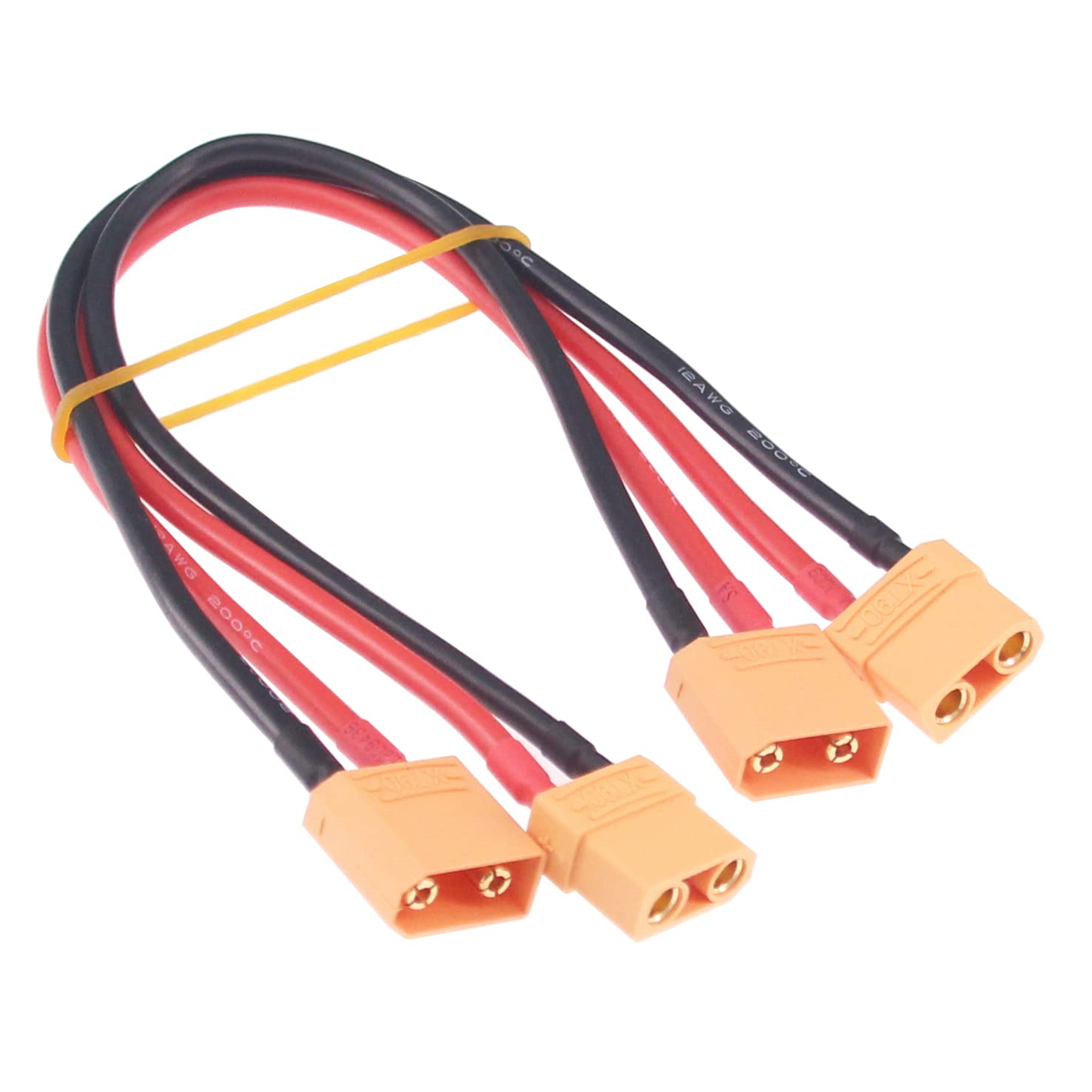 OliRC 2pcs XT90 M to XT90 FM Adapter Extension Female Male for RC battery(C175-2)