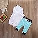 Toddler Infant Baby Boys Deer Long Sleeve Hoodie Tops Sweatsuit Pants Outfit Set (2-3Years, Sky Blue)