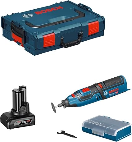 Bosch Gro 12v 35 Professional Outil Rotatif Sans Fil Avec Boitier L Boxx 1x Batterie Gba 6 0 Ah Sans Chageur Amazon Fr Bricolage