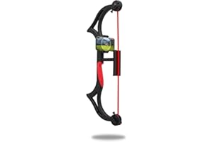 AccuBow Nano Black Youth Virtual Archery Gaming & Shooting - 5-40lbs Adjustable Resistance, Phone Mount Included, Compact & Lightweight, Ambidextrous