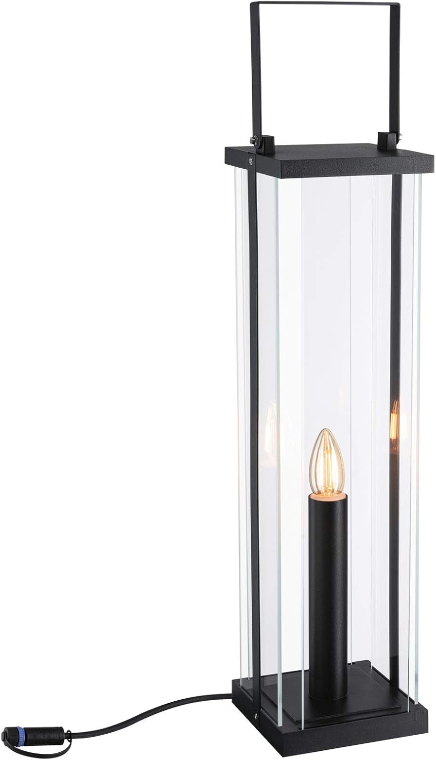 Paulmann 94317 Plug & Shine LED Exterior luminaire Outdoor Classic Lantern 56cm 24V IP44 E14 Anthracite Exterior Outdoor Garden Lighting 1900K