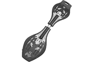 BCOATH 1Pc Black Glitter Waveboard with Light Up Wheels Outdoor Sports Balance for Adults