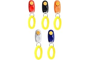 Dog Clicker,MRKTAO 5 PCS Dog Training Clickers with Wrist Straps,Clickers for Puppy Cat Bird Horse Training,cat clicker