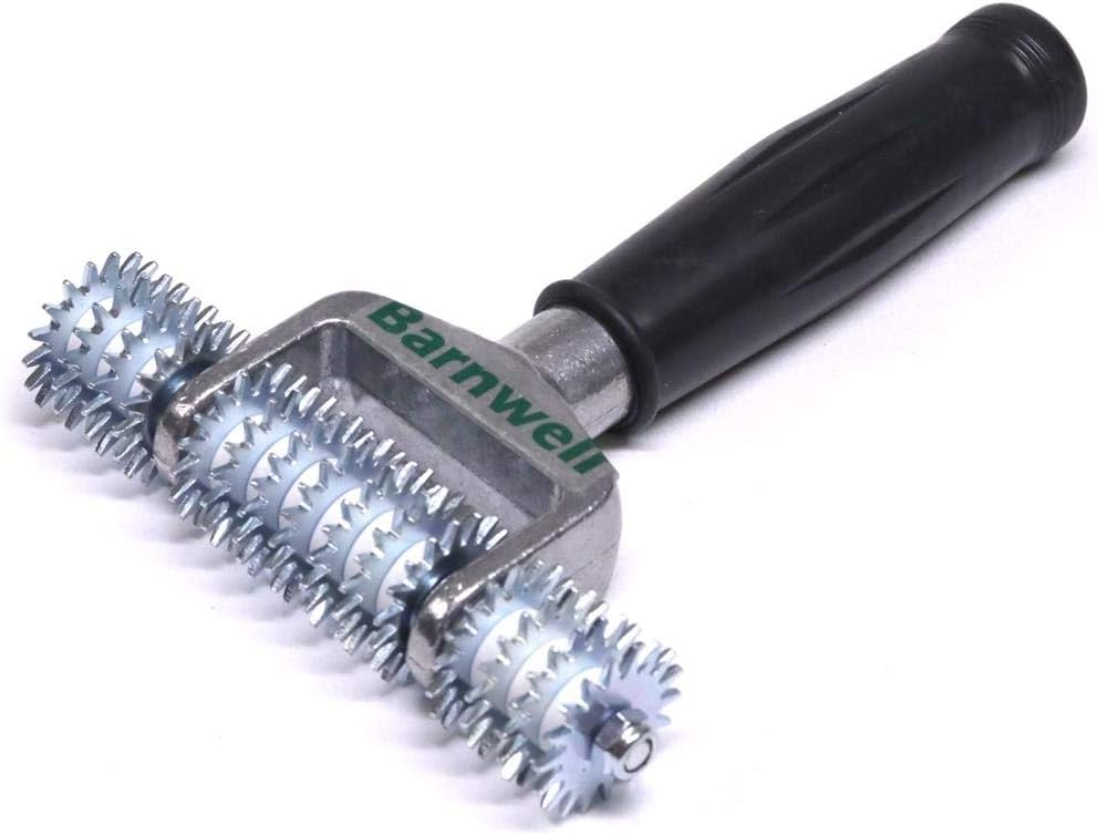 Barnwell Spiked Star Wheel Carpet Heat Seam Roller 5'' Plastic Handle