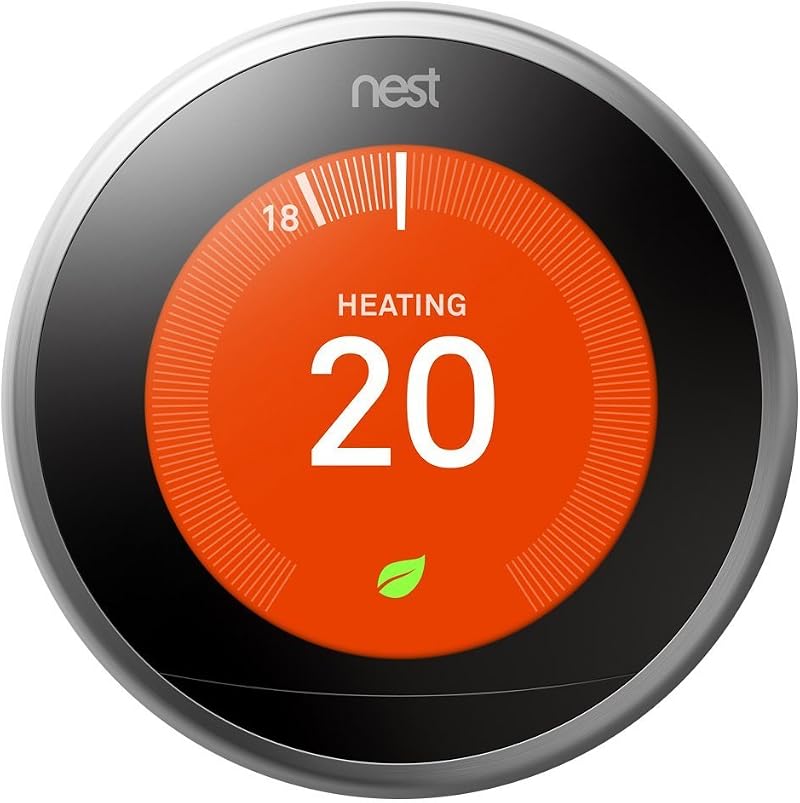 Google Nest Learning Thermostat 3rd Gen White Wi-Fi HVAC Control