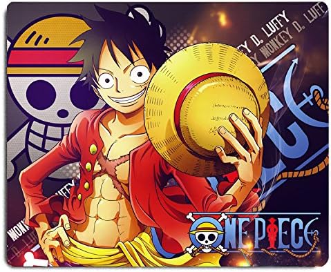 9.5x8" Anime One Piece Pirates Water Resistant Mouse Pad Mouse Mat US SELLER (Monkey D. Luffy)