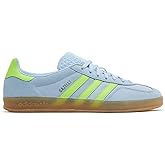 adidas Gazelle Indoor Women's Sneakers, Clear Sky/Solar Green/Gum, Size 7.5