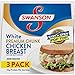 Swanson White Premium Chunk Chicken Breast with Rib Meat in Water, 3 oz., (Pack of 3)