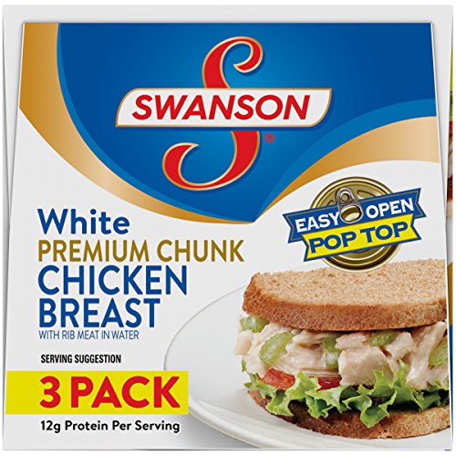 Swanson White Premium Chunk Chicken Breast with Rib Meat in Water, 3 oz