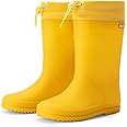 DREAM PAIRS Kids Rain Boots Boys Girls Lightweight Boots Waterproof Easy-on Outdoor Playing Rain Boot Unisex-Child