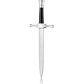 DAYSTART 16'' PU Foam Dagger Prop, Non-Functional Costume Short Sword with Plastic Core for Adult Cosplay, Halloween Display