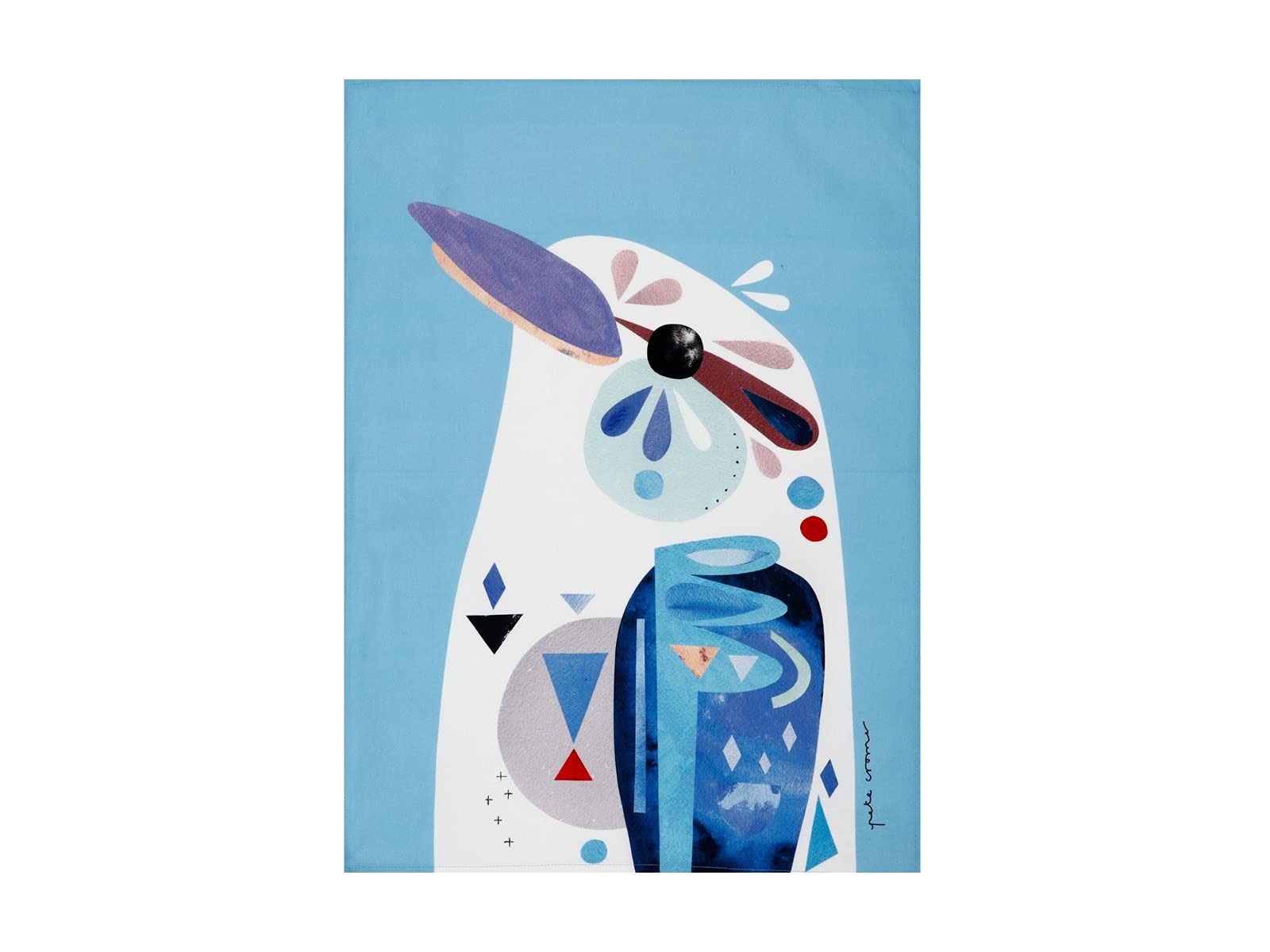 Maxwell & Williams Pete Cromer Bird Tea Towel, Kookaburra Print, 100% Cotton, 70 x 50 cm