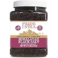 Pride Of India - Himalayan Black Rock Salt - Coarse Grind, 2.2 Pound (35.2 Oz) - Kala Namak - Contains 84+ Minerals - Perfect