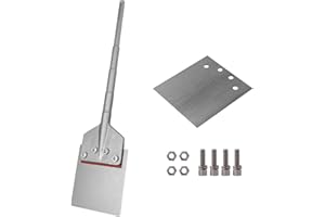 VIAVIC SDS MAX Floor Scraper, with 2 Pcs 6" Heavy Duty Blade & 25" Handle, SDS Max Chisel Bits for Jack Hammer/Demolition Hammer