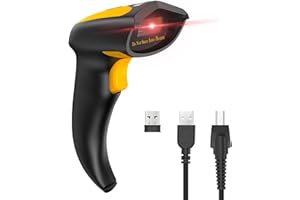 NetumScan Bluetooth QR Barcode Scanner, 3 in 1 Automatic Wireless 1D 2D Barcode Reader Handhold USB Image Code Scanner for Store, Warehouse POS, Computer, Tablet, iPhone, iPad, Android