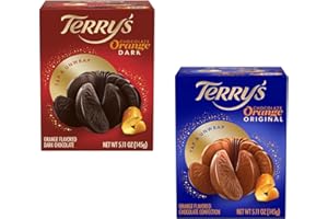 Terry's 2 Pack Variety (1) Milk and (1) Dark Chocolate Orange Ball - Unwrap, Tap, and Share It, 5.11 oz per Ball (11.22 oz Total)
