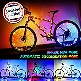 Bodyguard Upgraded LED Bike Wheel Lights - Auto Discolorate, Ultra Bright Bicycle Spoke Lights, Waterproof Light String (1 pack) - Included One Charger