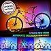 Bodyguard Upgraded LED Bike Wheel Lights - Auto Discolorate, Ultra Bright Bicycle Spoke Lights, Waterproof Light String (1 pack) - Included One Charger