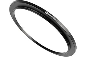 72mm to 82mm Step-up Adapter Rings,Black,Step Up Ring,Step-Down Rings Filter Ring Adapter,for All Brands of DSLR Camera Lens 