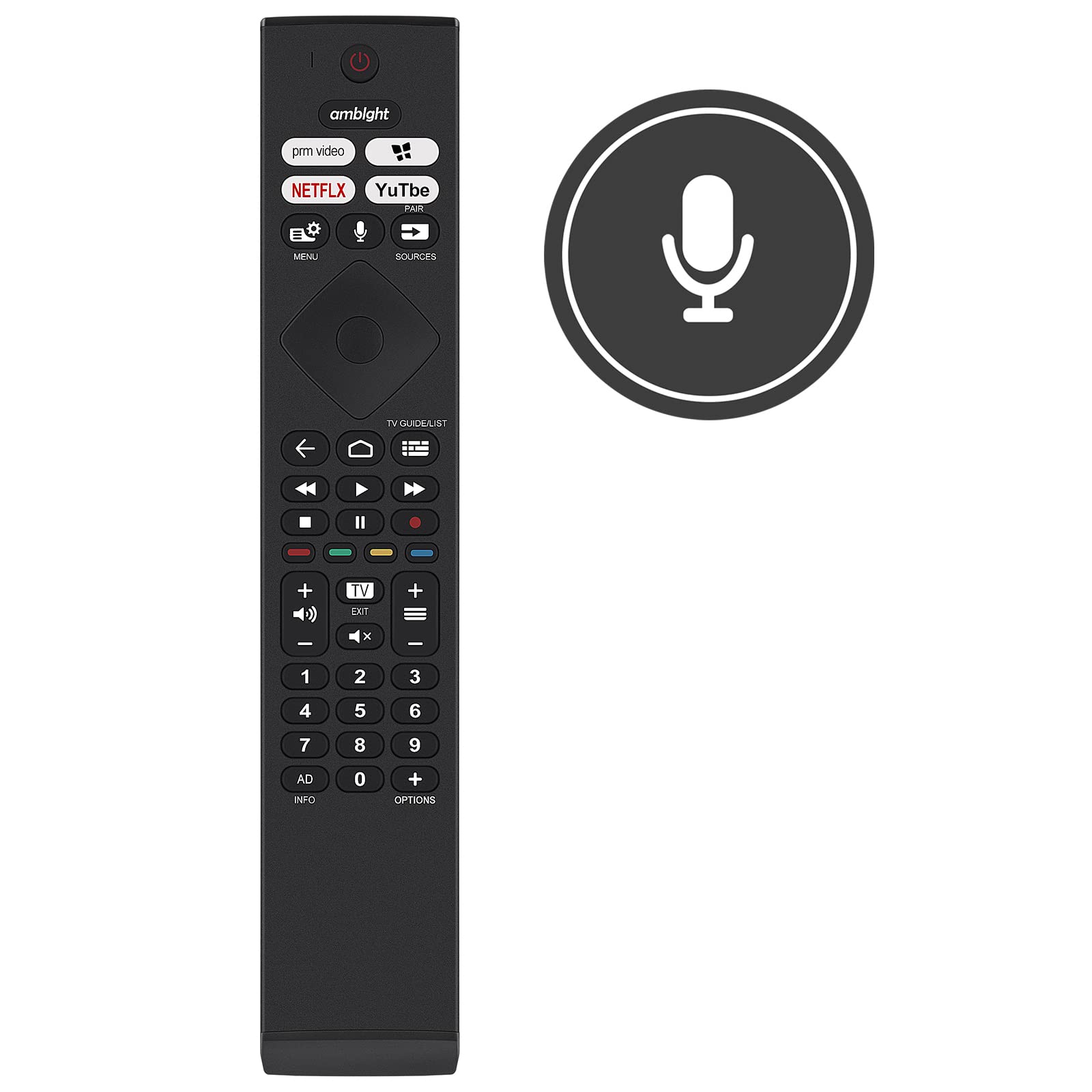 New 398GM08BEPHN0010SR Replace Remote Control - 398GM08BEPHN0010SR TV Remote Control Replacement for PHILIPS Smart TV 398GM08BEPHN0010SR Remote Controller