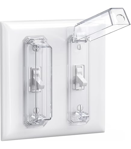 thumbnail image 2 of Aazon.co: Wall Switch Guards Plate Covers Child Safety Security Hoe Decor (4 Pack), Clear 2 of 10