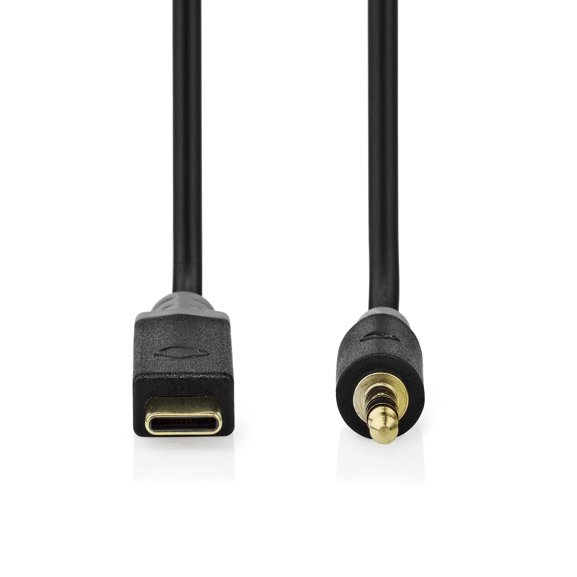 NEDIS USB-C™ Adapter Cable, from USB-C™ to 3.5 mm Male - Connect Smartphones or Tablets to Speakers and HiFi Systems - 1.0m