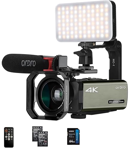 Ordro AC5 4Kビデオカメラ光学ウルトラHD WiFiビデオカメラ ORDRO AC5 Optical Zoom 4K Video Camera - ORDRO