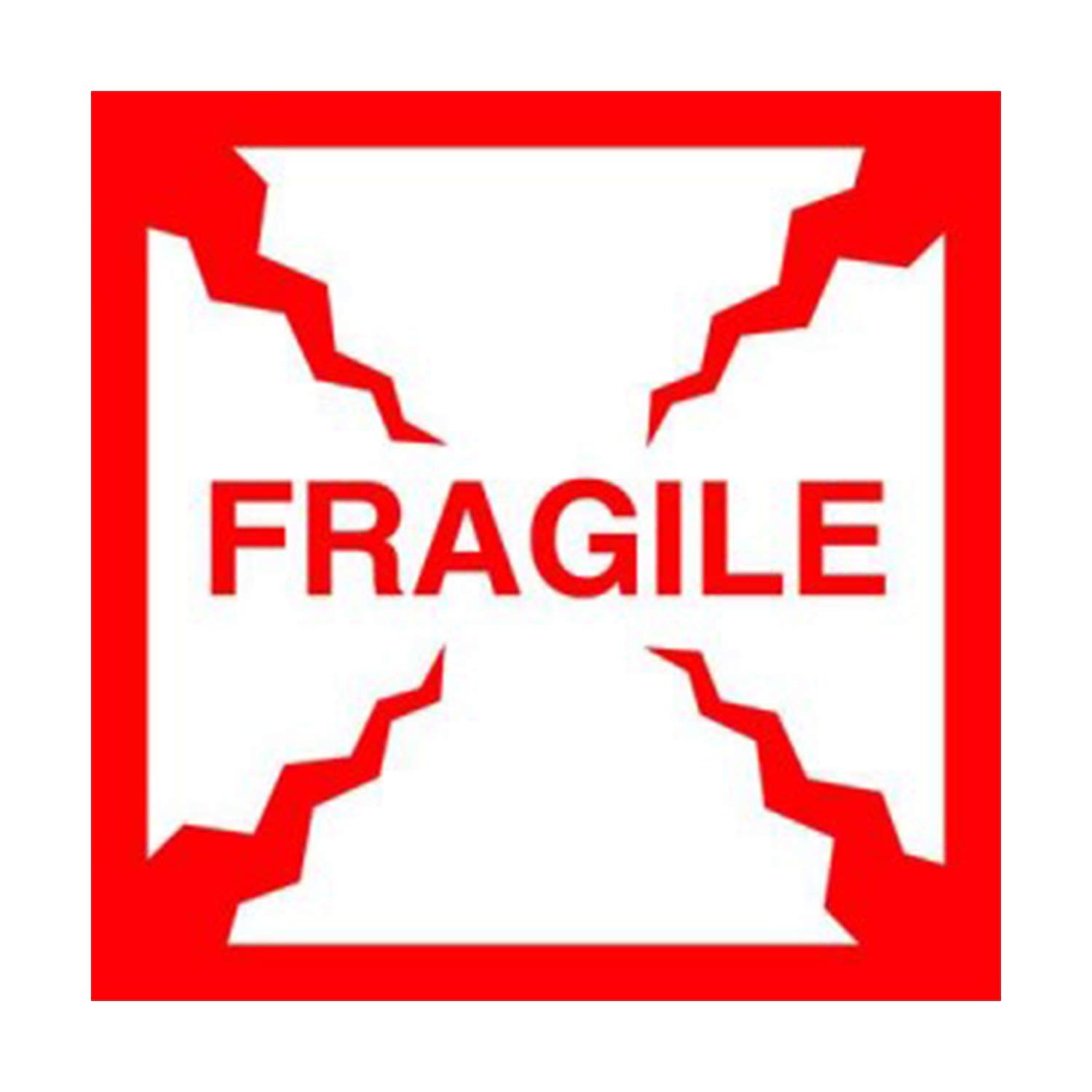 TapeCase SHIPLBL-032-50 "Fragile" Label - 50 per pack
