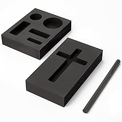 3 Pieces Graphite Ingot Molds, 5-in-1 Graphite