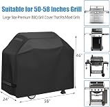 YOTOM 58 Inch Grill Cover Waterproof Rip-Proof Anti-UV for Weber Char-Broil view 3