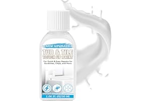BALLDANLU Tub and Tile Touch Up Paint, High-Gloss White Paint, Quick-Dry Repair Solution for Scratches and Chips on Bathtubs, Tiles, Sinks, Toilets, Porcelain, Enamel, Acrylic, and Cast Iron Surfaces