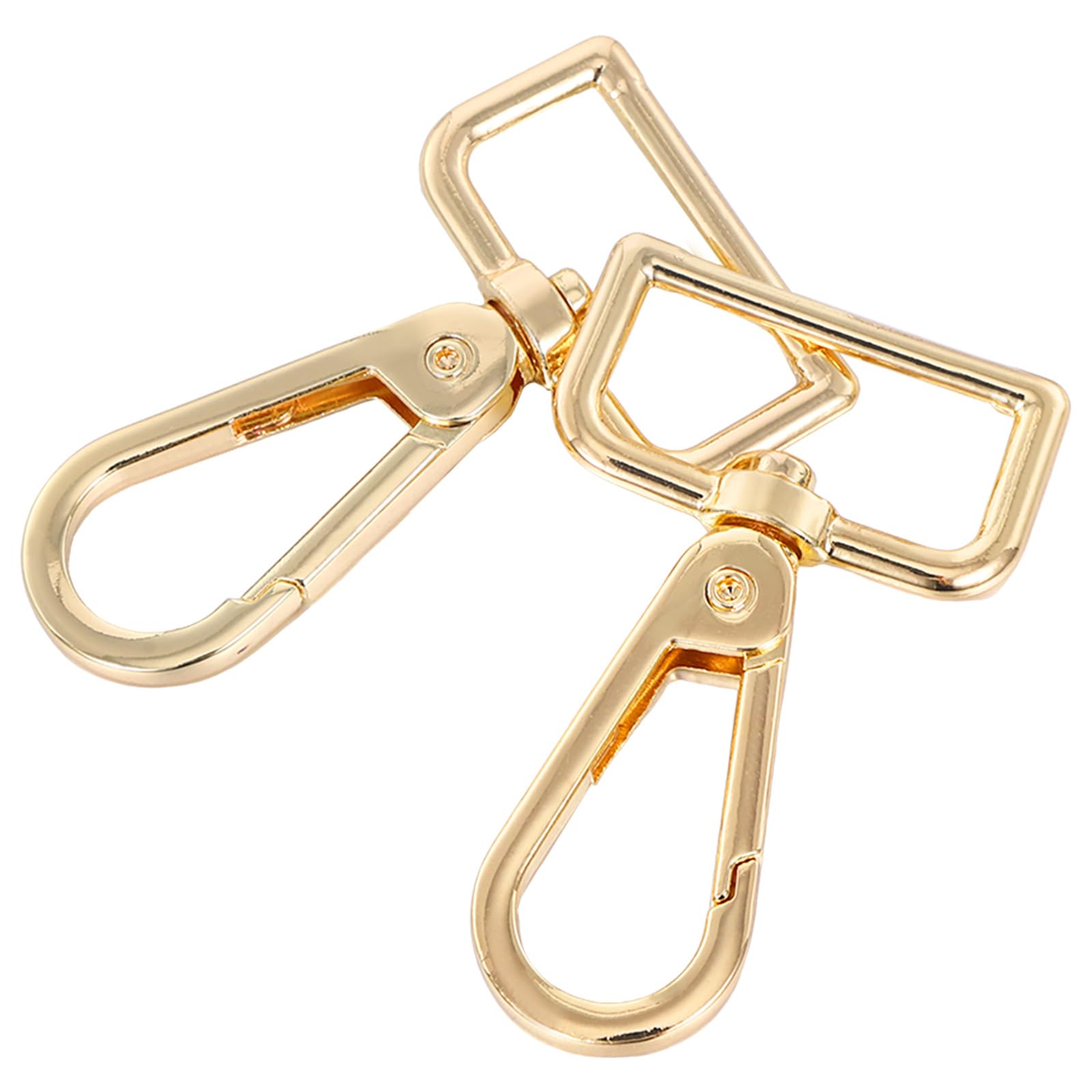 Photo 1 of 1 Inch Gold D Ring Swivel Lobster Claw Clasps,20Pcs Push Gate Snap Hooks Trigger Clips, D-Rings Lobster Claw Clasps for DIY Crafts Bracelet Jewelry Handbag Purse