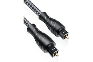VANAUX Optical Digital Audio Cable[Fiber Optic, TOSLINK, Braided Jacket] for Hi-Fi Sound Bar, Home Theater, TV, PS4,Game Cons