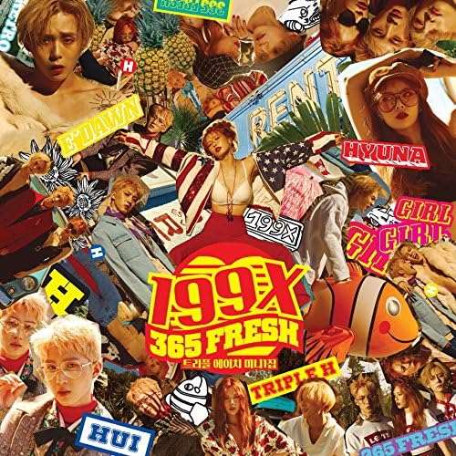 TRIPLE H (HYUNA & Hui E'Dawn of PENTAGON) - 199X (1st Mini Album) CD+Booklet+Photocard