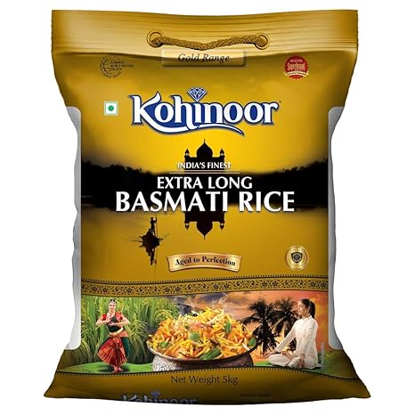 Kohinoor Extra Long Gold Basmati Rice, 5kg