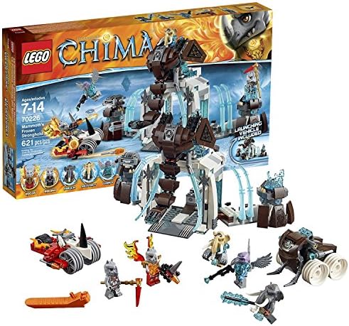 Lego Year 2015 Legends of Chima Series Set #70226 - MAMMOTH'S FROZEN STRONGHOLD with Tusk Flipper, Rhino Roller &amp; Rinona, Maula, Mottrot, Vardy &amp; Rogon Minifigure (Pieces: 621)