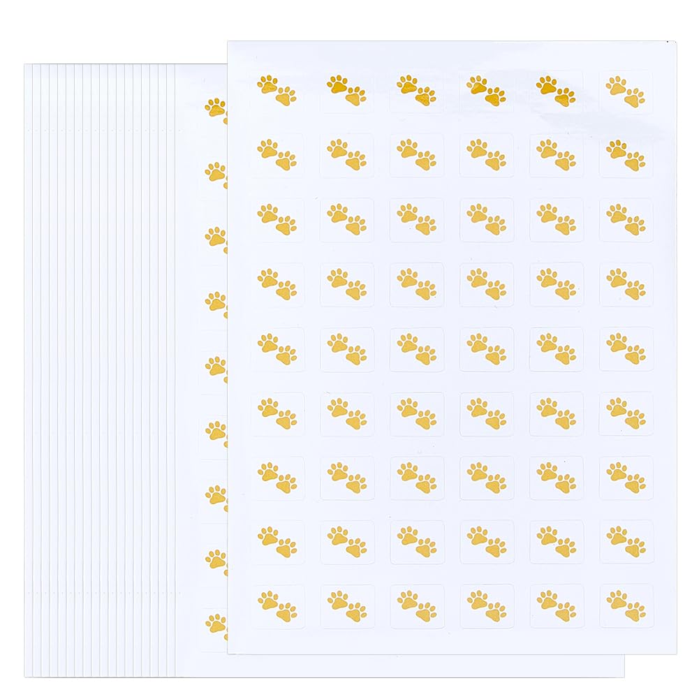 SUPERFINDINGS 20 Sheeet Paw Pet Planner Stickers Cute Aesthetic Planner Crafting Paper Stickers Lovely Animal Kitten Paper Sticker for Calendar Waterproof Lapto