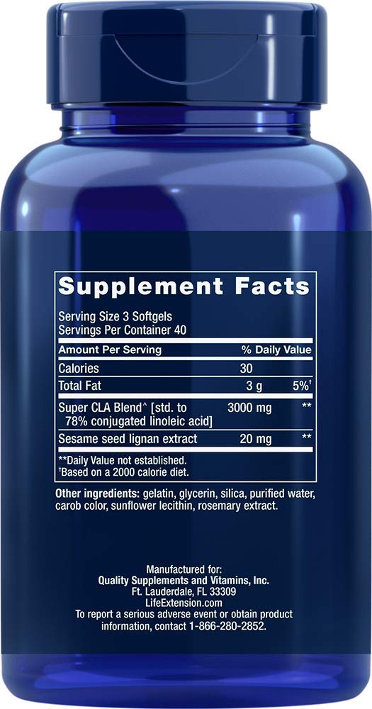 Super CLA Blend with Sesame Lignans 120 Softgels: Health & Personal Care