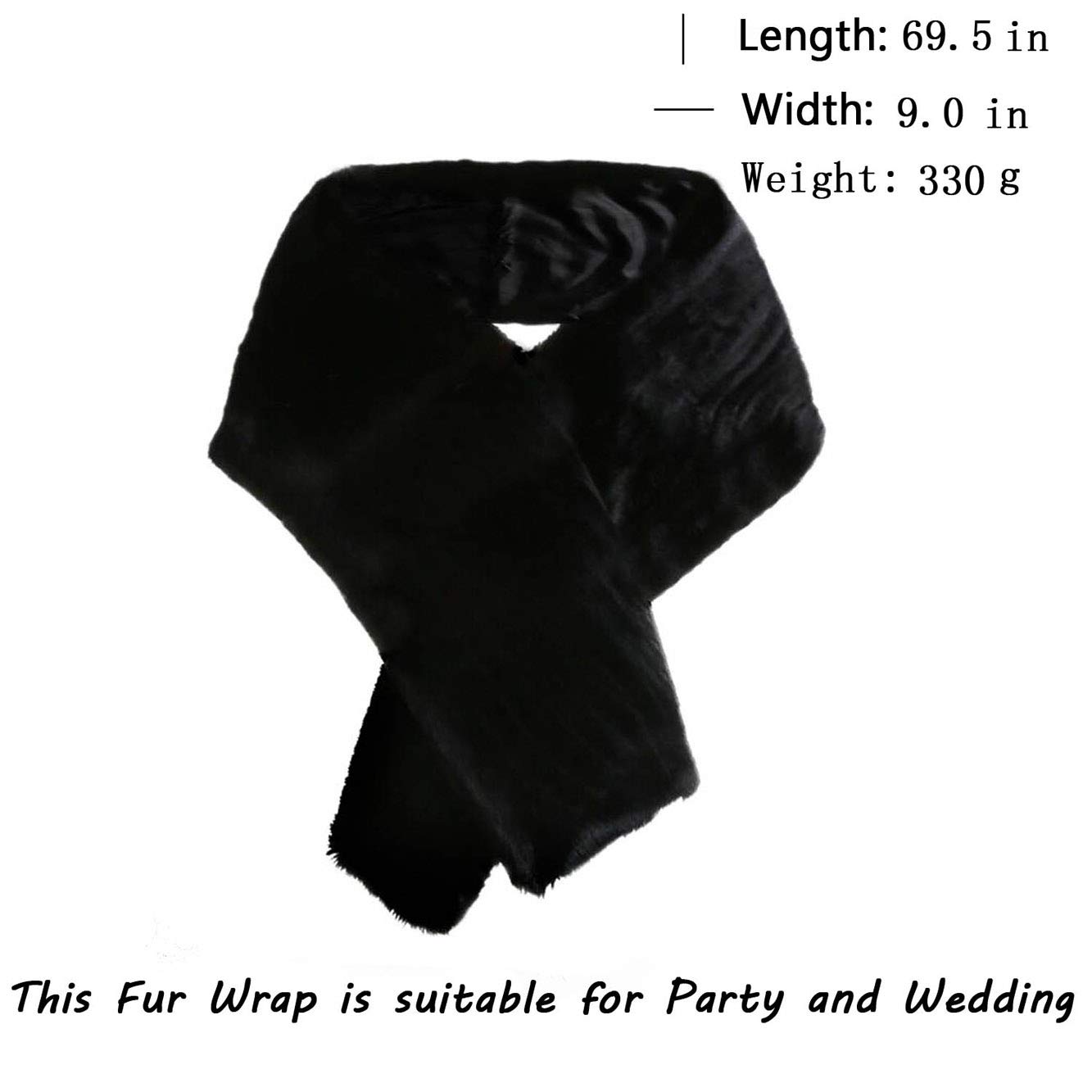 Aukmla Long Wedding Faux Fur Wraps and Shawls Wedding Bridal Stole for Brides and Bridesmaids Aukmla Long Wedding Faux Fur Wraps and Shawls Wedding Bridal Stole for Brides and Bridesmaids