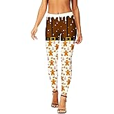 AOBUTE Women Thanksgiving Leggings High Waist Christmas Patten Legging Tights