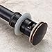 Comfort's Home P101H Solid Brass Bathroom Vessel Sink Pop Up Drain Stopper with Overflow, Oil Rubbed Bronze finish