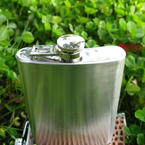 Frasco de Cadera portátil de Acero Inoxidable Acampar al Aire Libre Frasco Tamaño de Bolsillo Frasco Unisex Stoup Mini Wine Pot Gugutogo