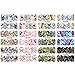 12pc/set Nail Stickers, Mosunx(TM) Butterfly Nail Art Stickers Water Transfer Decals (Multicolor)