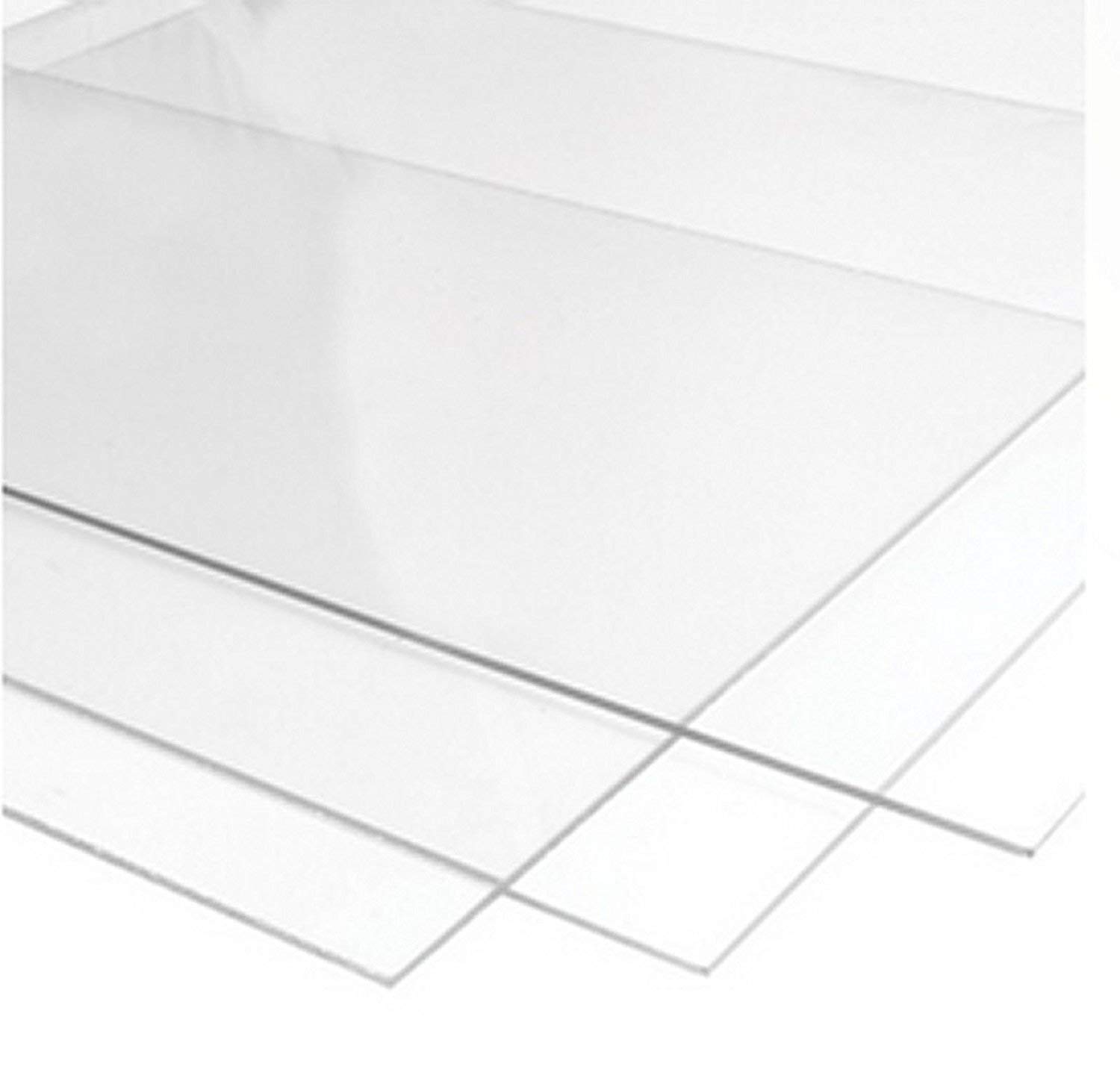 RuudraScott A4 Size Clear Acrylic Perspex Sheet/Panel 297mm x 210mm in 2mm 3mm 4mm 5mm 6mm 8mm 10mm (5mm)